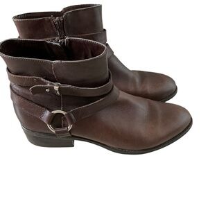 Ralph Lauren Margo Brown leather Chelsea Ankle Boots size 9.5